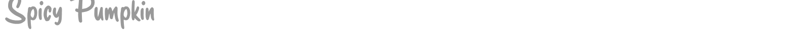 Spicy Pumpkin font preview
